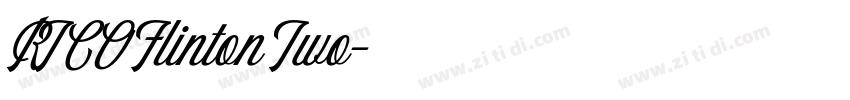 RTCOFlinton Two字体转换 RTCOFlinton Two字体转换